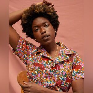 Big bud press meadow print jumpsuit in size small ✨